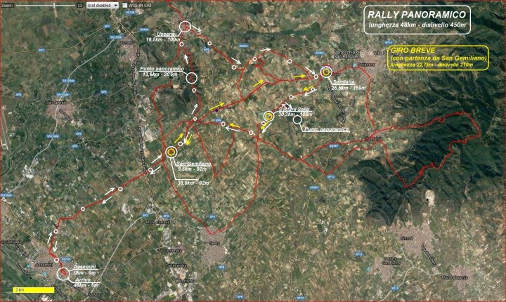 mappa circuito di Serdiana 2