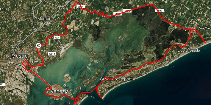 Tracciato laguna nord