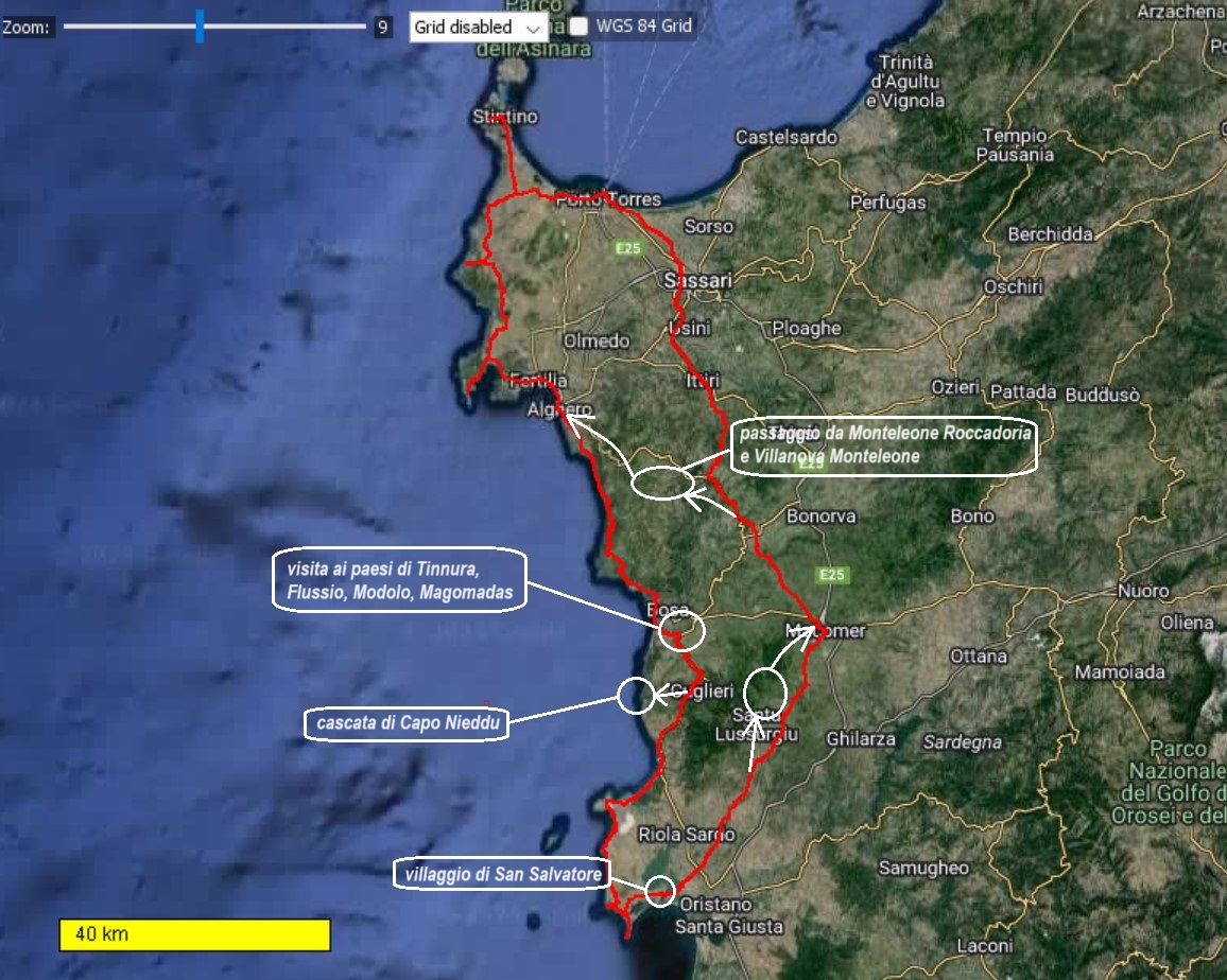 mappa giro Sardegna 1
