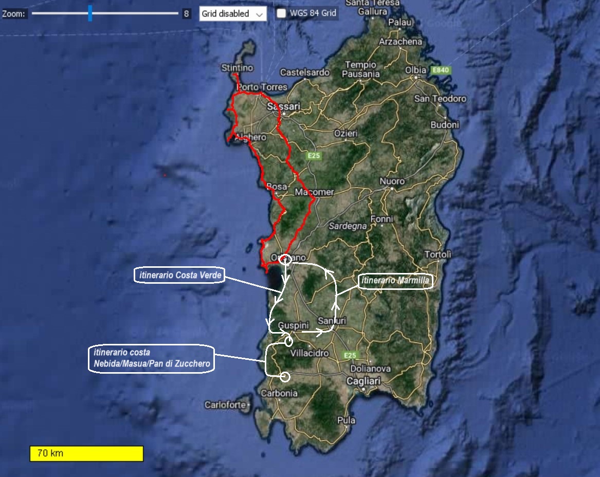 mappa giro Sardegna 2